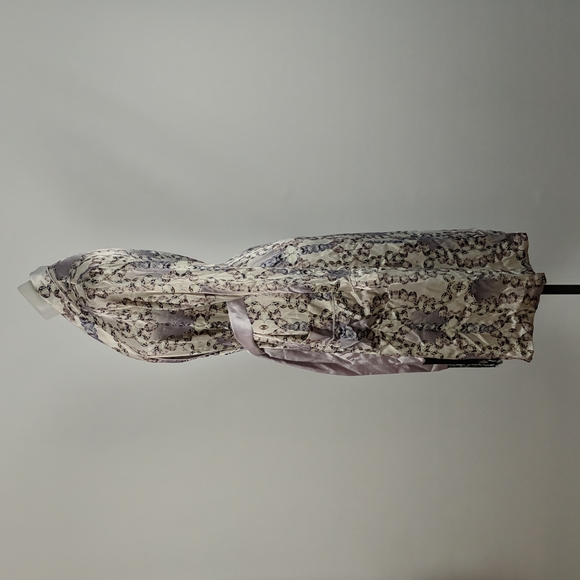 Peter Alexander Dressing Gown Robe Size Small Purple Abstract Pattern Belt - Picture 3 of 9